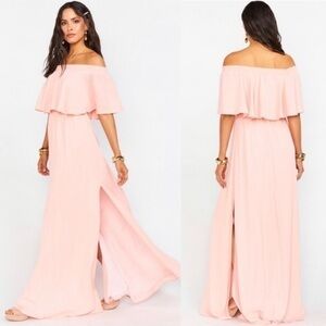 NWT SMYM Hacienda Maxi Dress in Frost Pink Crisp